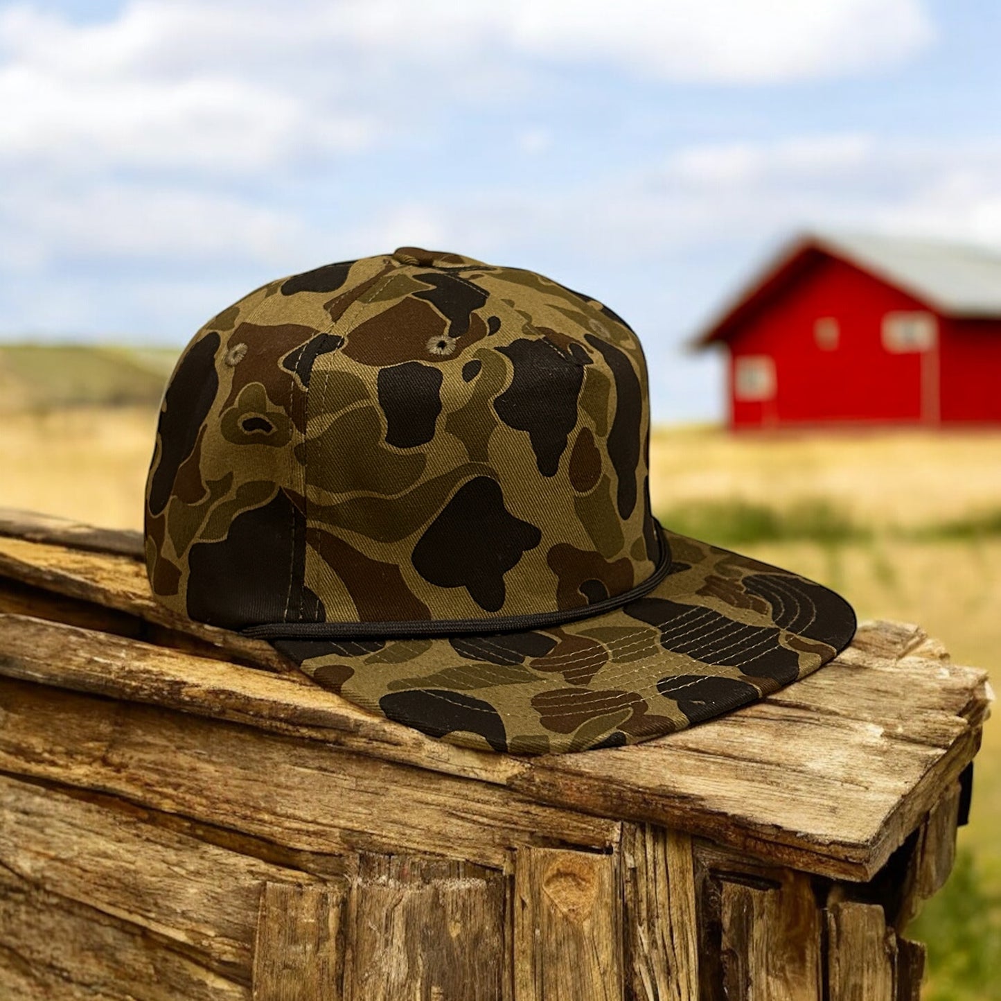 Vintage Duck Camo Rope Hat Platte River Camo Rope Hat Von Burton Supply