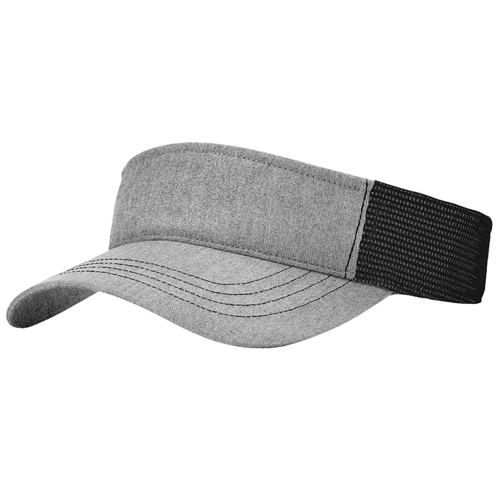 Richardson 712 Leather Patch Visor Richardson Heather Gray/Black