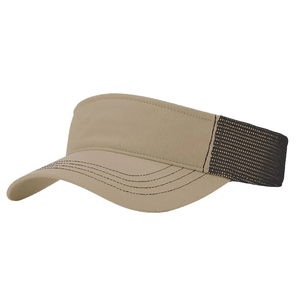 Richardson 712 Leather Patch Visor Richardson Khaki/Coffee