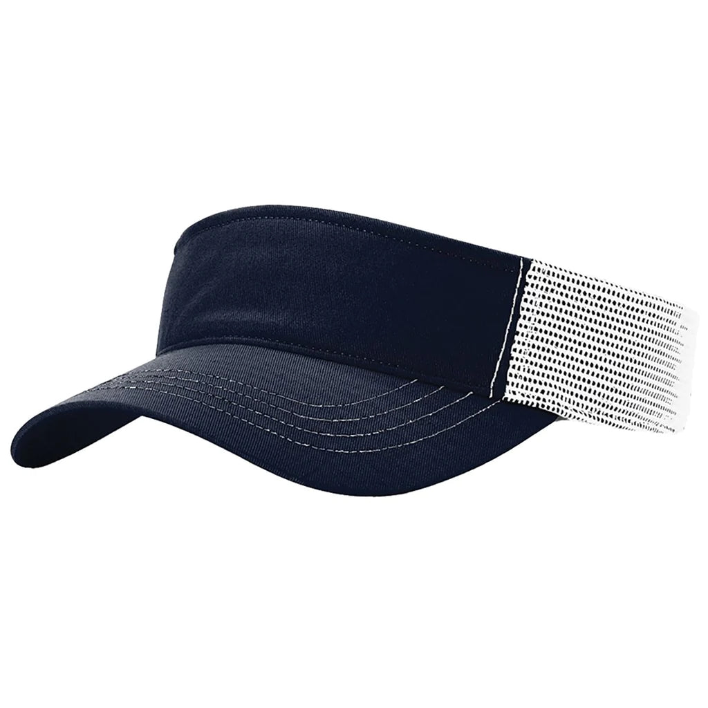 Richardson 712 Leather Patch Visor Richardson Navy/White