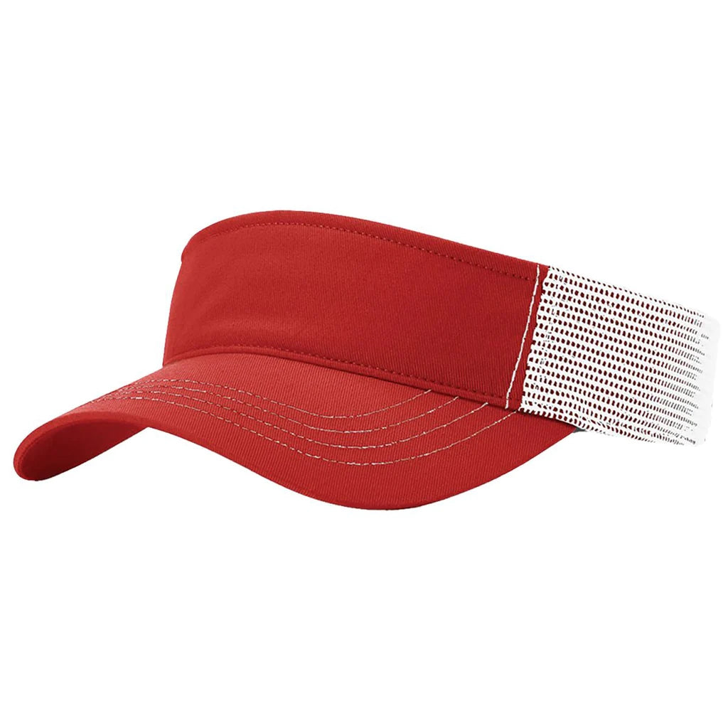 Richardson 712 Leather Patch Visor Richardson Red/White