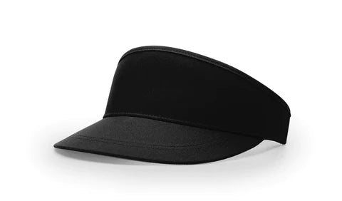 Richardson 715 Golf Leather Patch Visor Golf Visor Richardson Black