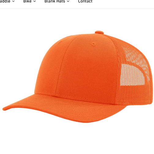 Richardson 112 Custom Leather Patch Hats Hat Richardson Blaze Orange