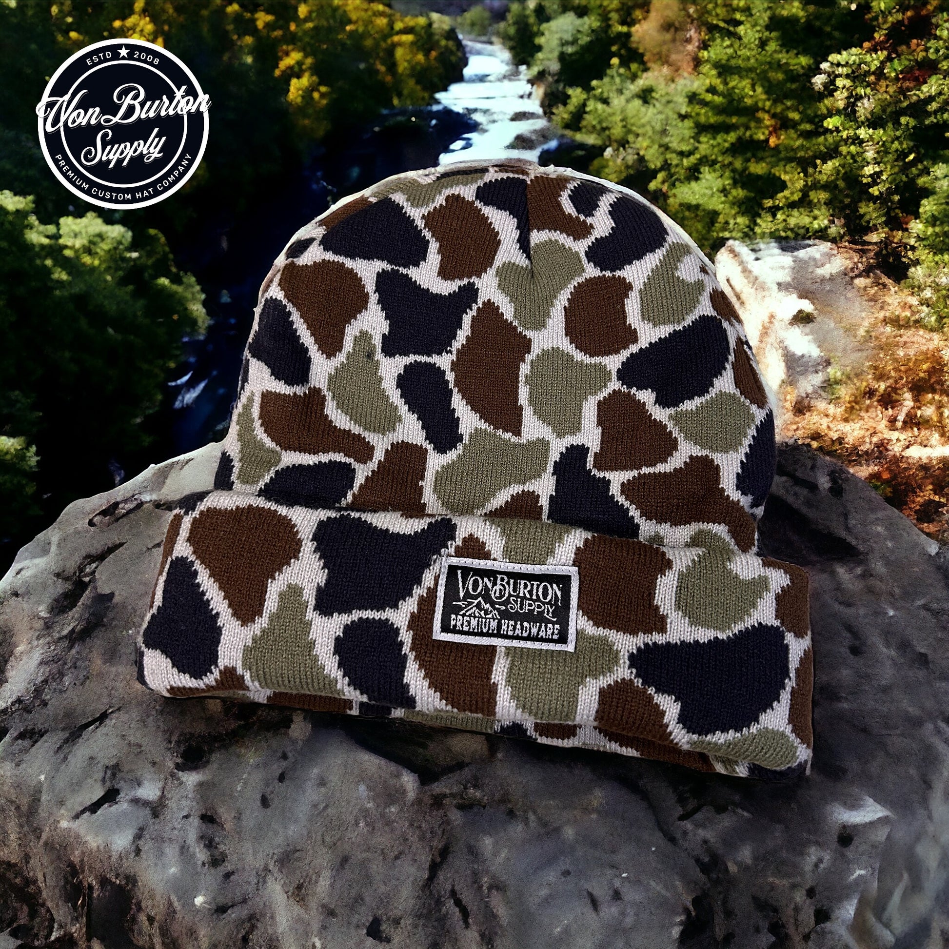 Duck Camo Beanie Pagosa Creeper Beanie Von Burton Supply