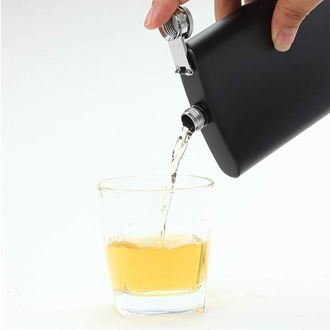 Custom Engraved Stainless Steel Whisky Flask Flask Von Burton Supply Co.