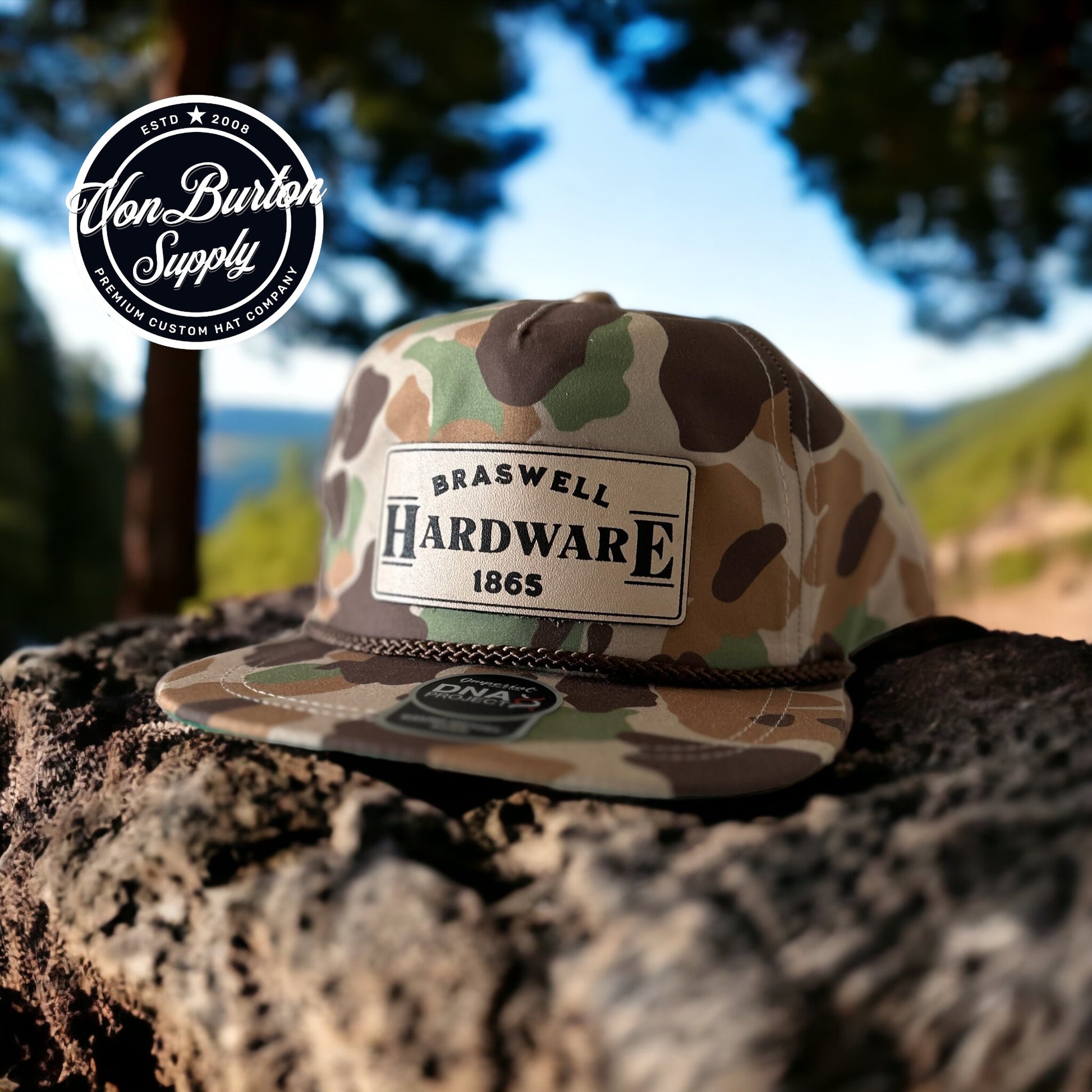 Imperial DNA Frog Camo Brown Rope Hat Hat Imperial