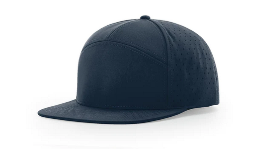 Richardson 169 7 Panel Leather Patch Hats Richardson Light Navy