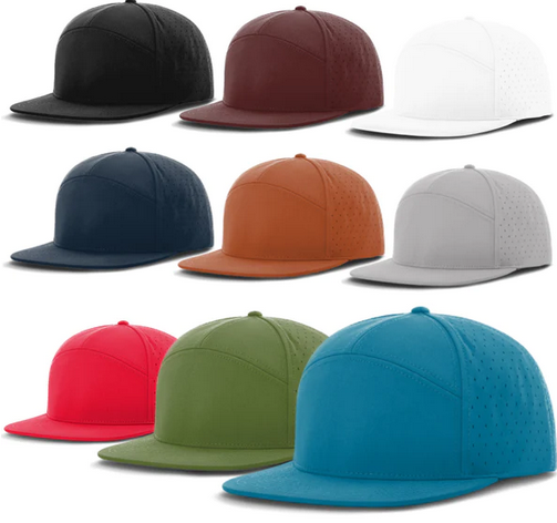 Richardson 169 7 Panel Leather Patch Hats Richardson