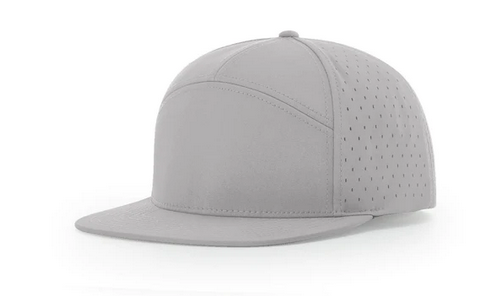 Richardson 169 7 Panel Leather Patch Hats Richardson Gray
