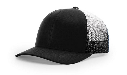 Richardson 112 PM Leather Patch Hats Hat Richardson Black/White Fade