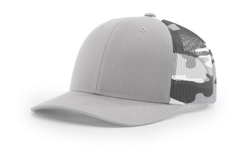Richardson 112 PM Leather Patch Hats Hat Richardson Silver Gray/Camo