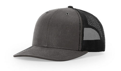 Richardson 112 WF Freemont Leather Patch Hat Hat Richardson Charcoal/Black