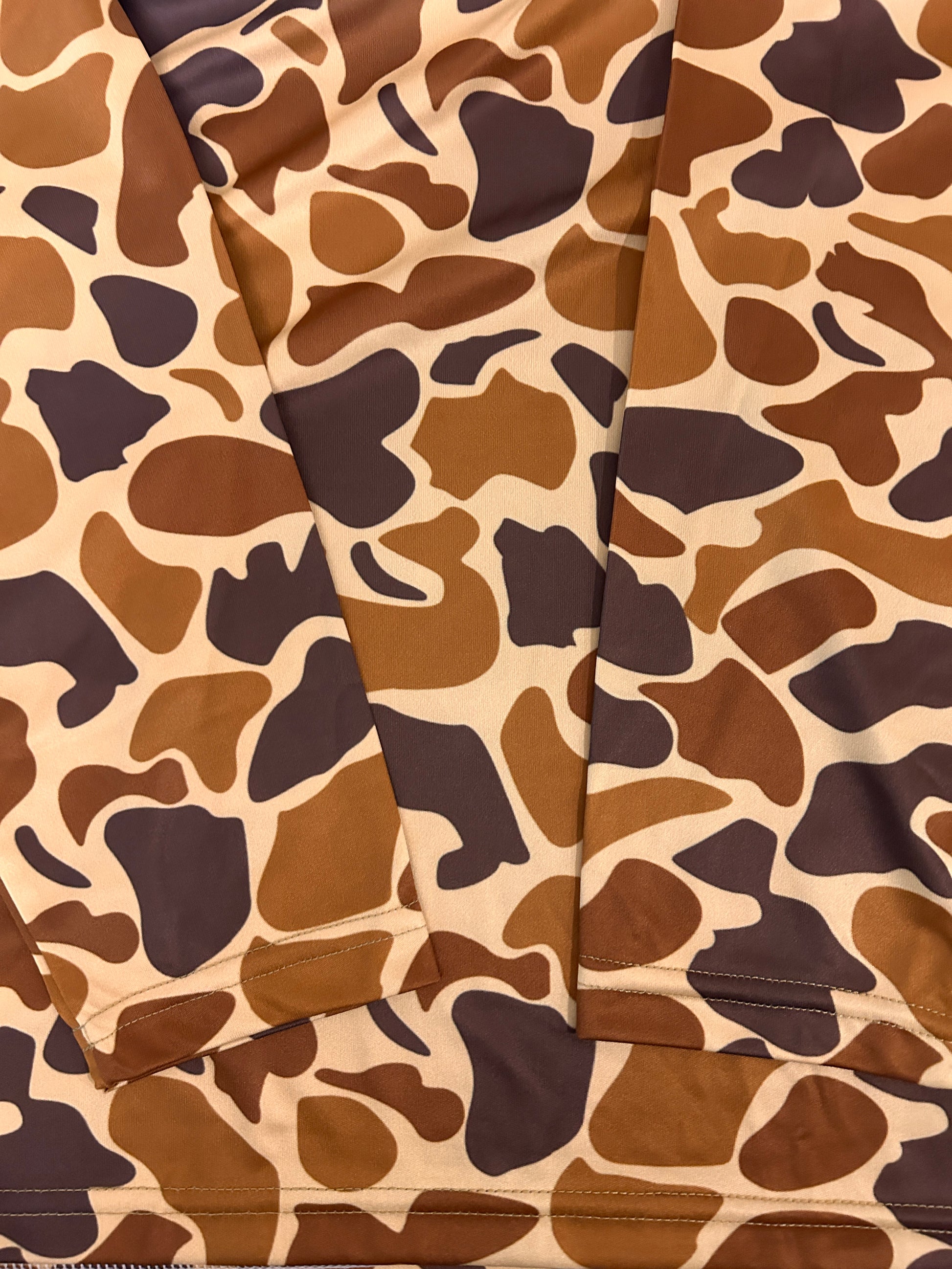 Duck Creeper Vintage Duck Camo Longsleeve Hooded Shirt Duck Camo Long-sleeve Hooded Shirt Von Burton Supply