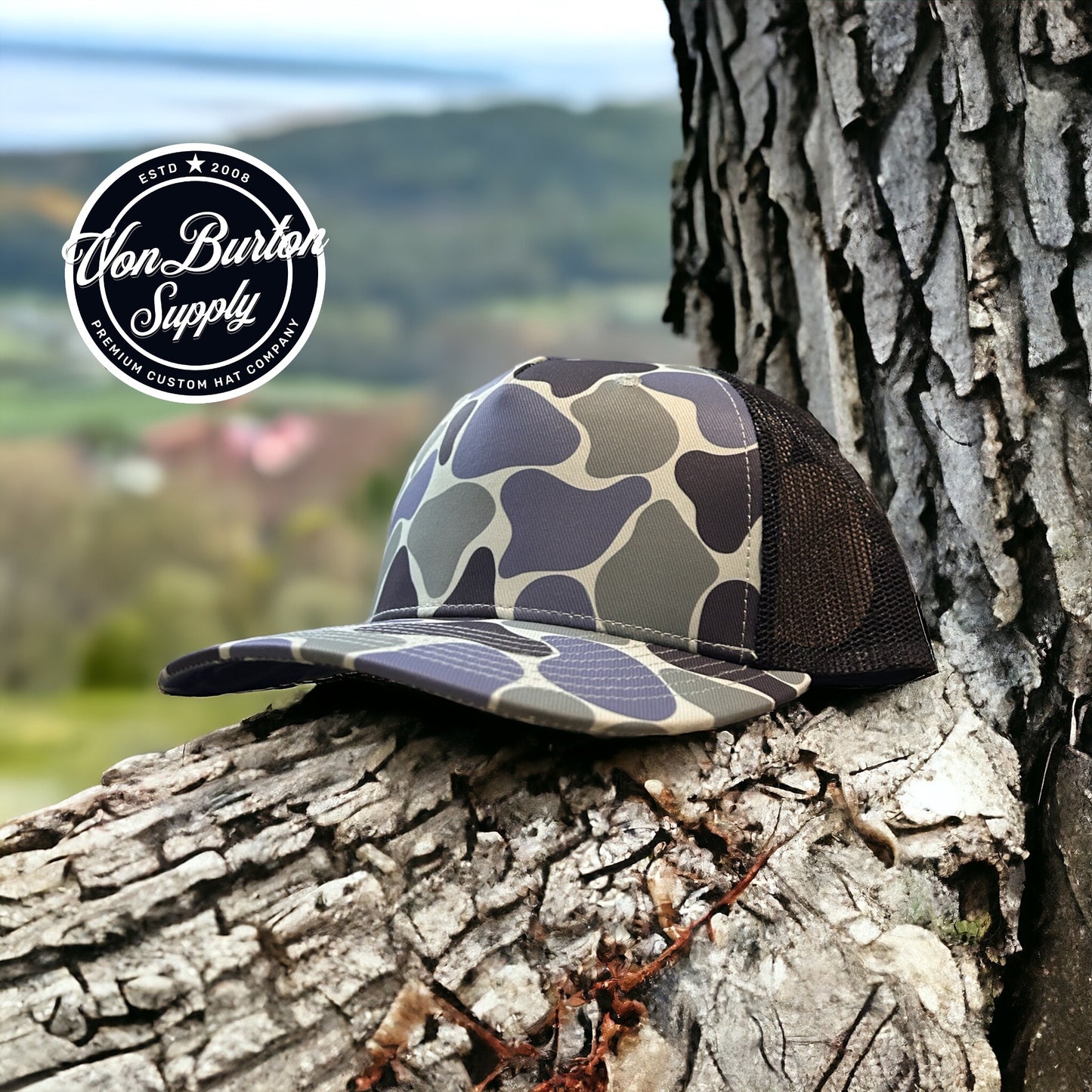Classic Duck Camo Saltwater Marsh Hat Von Burton Supply