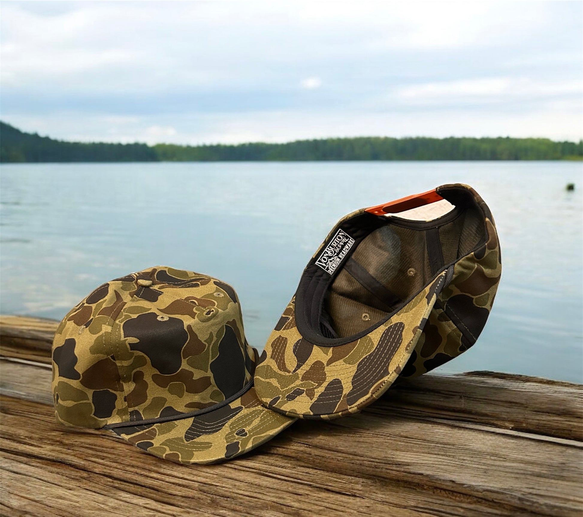 Vintage Duck Camo Rope Hat Platte River Camo Rope Hat Von Burton Supply