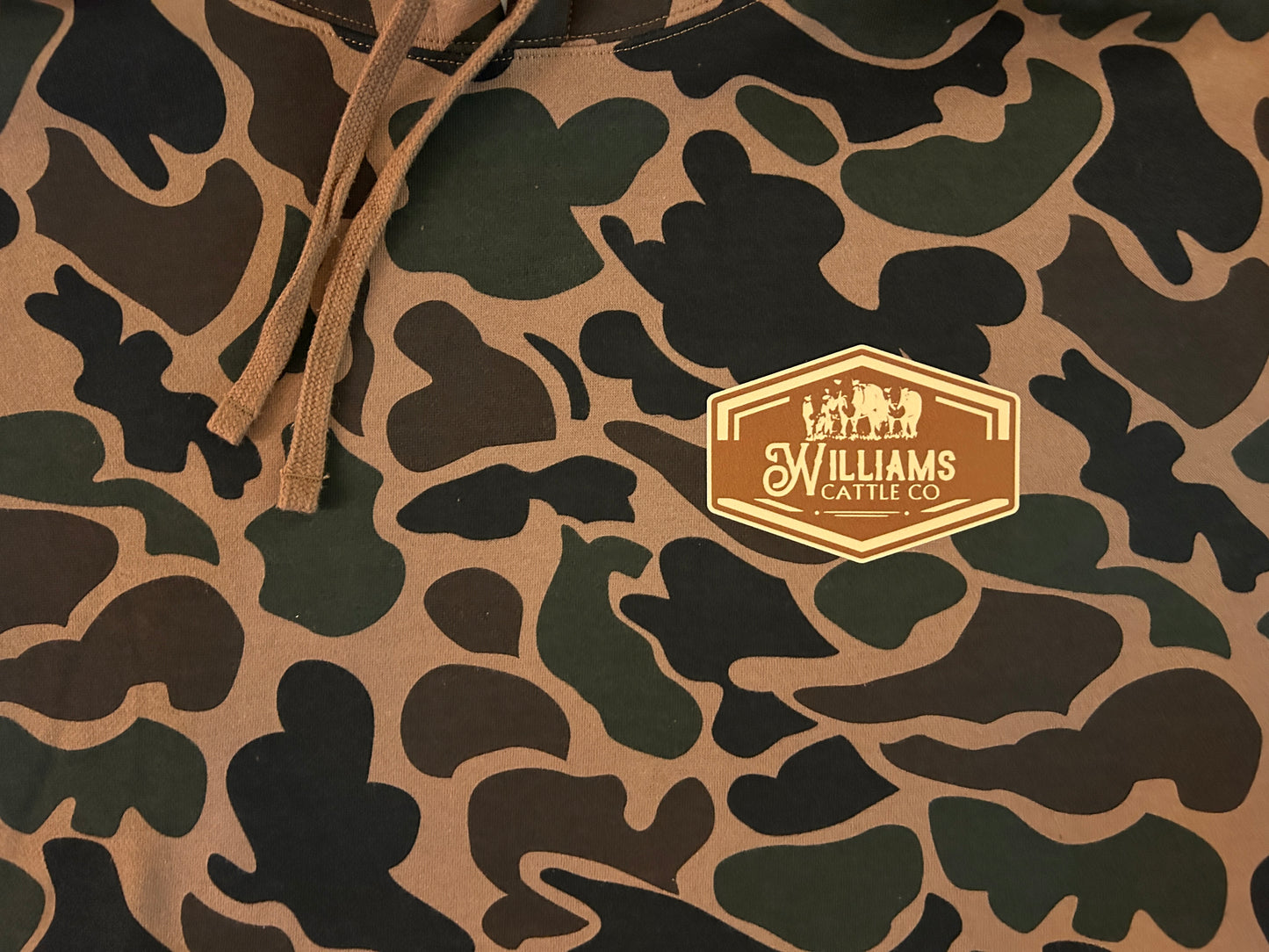 Custom Vintage Camo Hoodie Pullover Independent Trading Co.