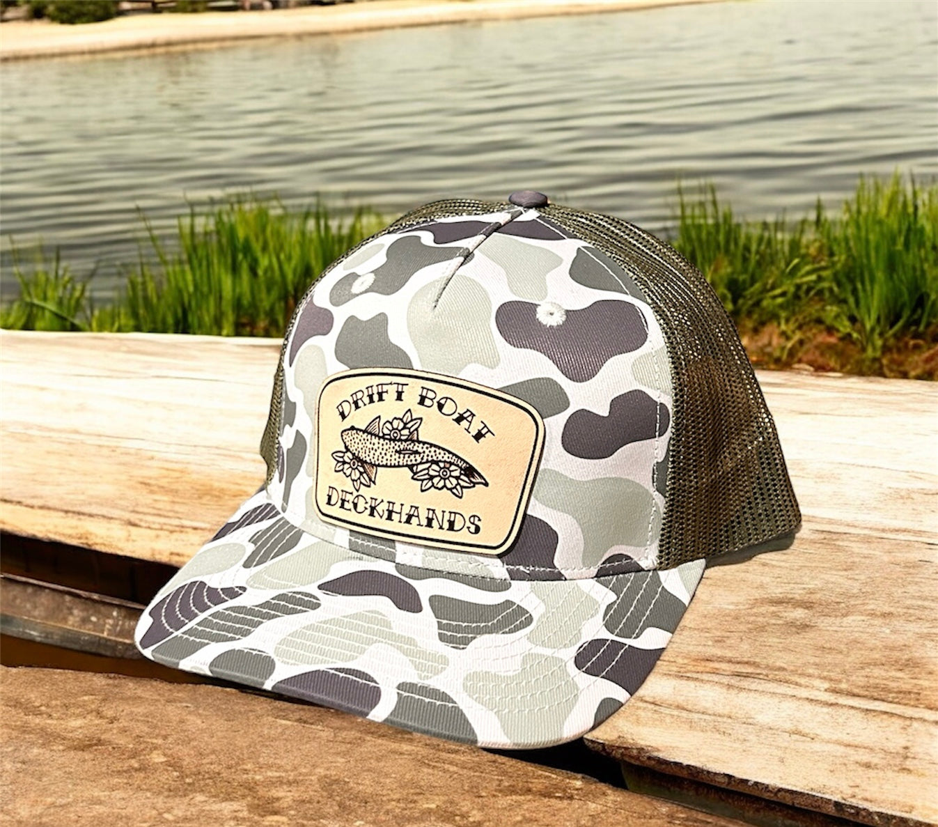 Duck Camo Five Panel Trucker Hat Marsh Creeper Hat Von Burton Supply