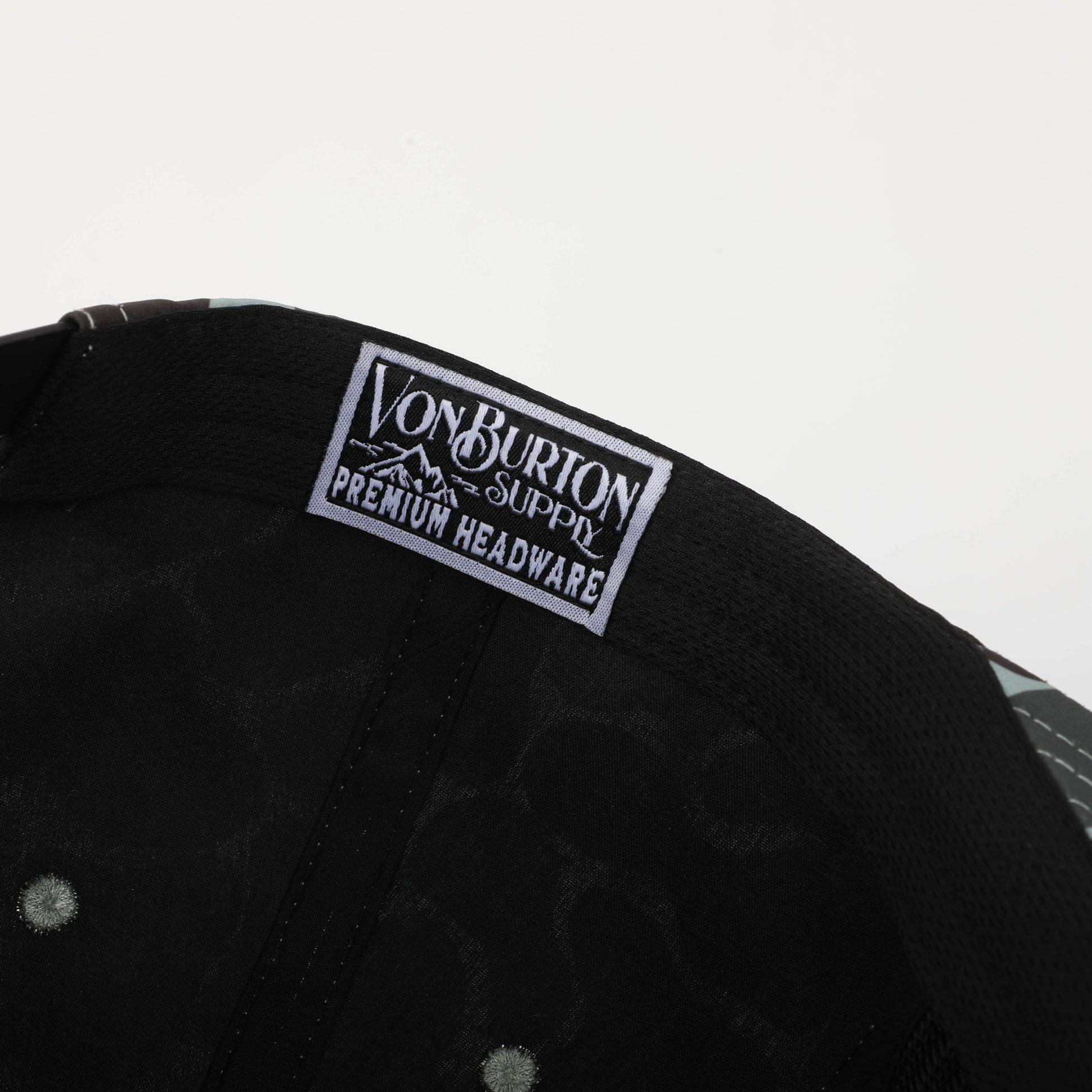 Classic Duck Camo 7 Panel Trucker Hat Granite Creeper Camo Hat Von Burton Supply