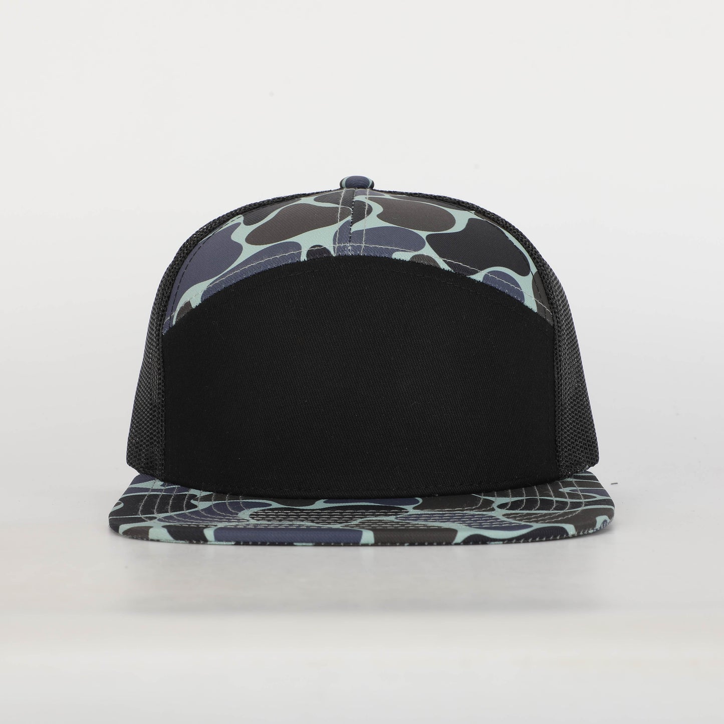 Classic Duck Camo 7 Panel Trucker Hat Granite Creeper Camo Hat Von Burton Supply