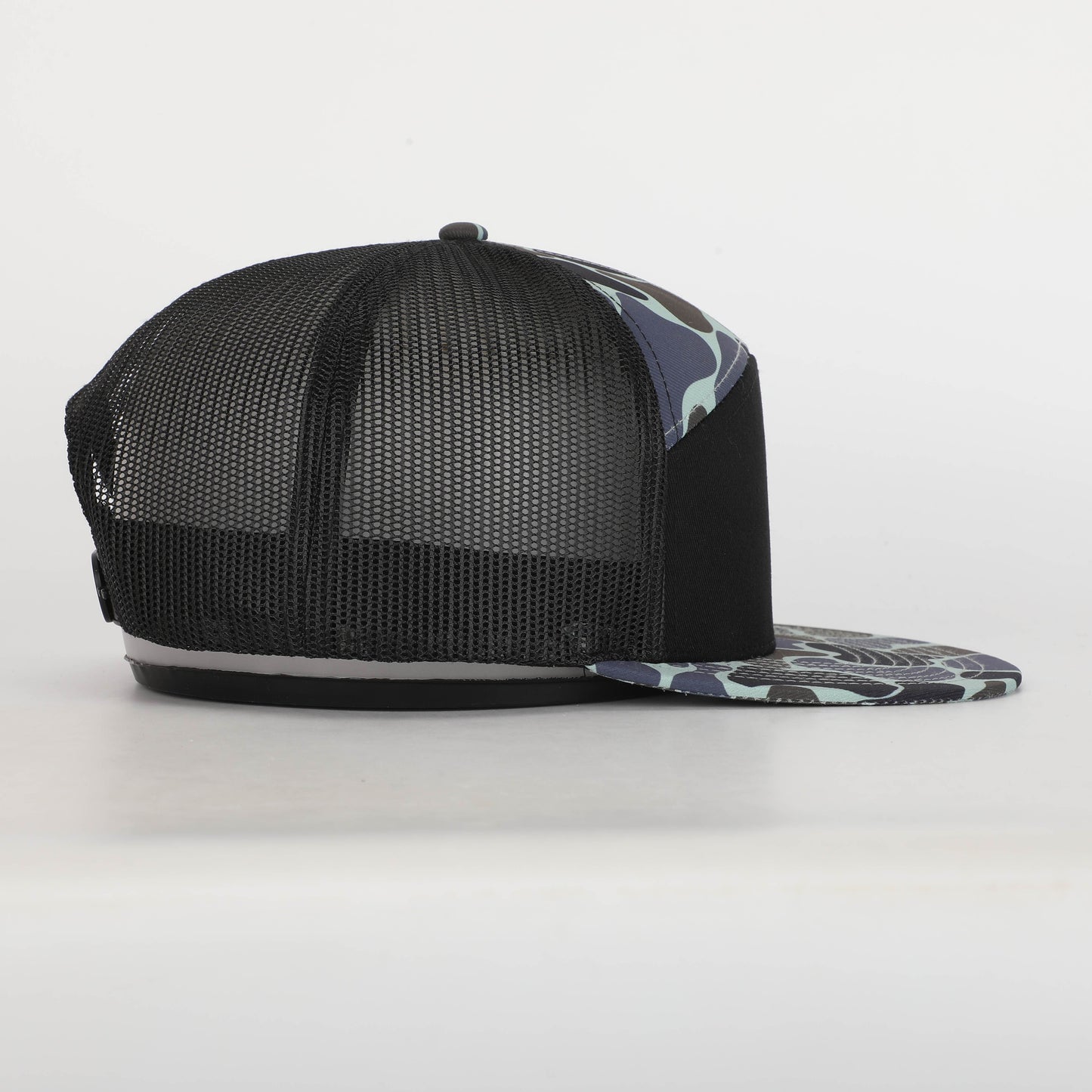 Classic Duck Camo 7 Panel Trucker Hat Granite Creeper Camo Hat Von Burton Supply