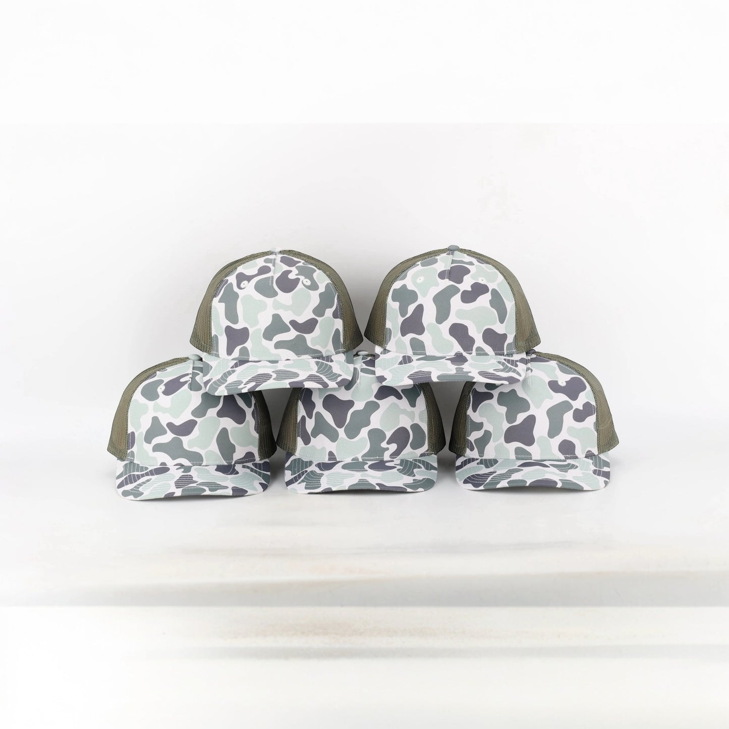 Duck Camo Trucker Hat Marsh Creeper Sage Von Burton Supply
