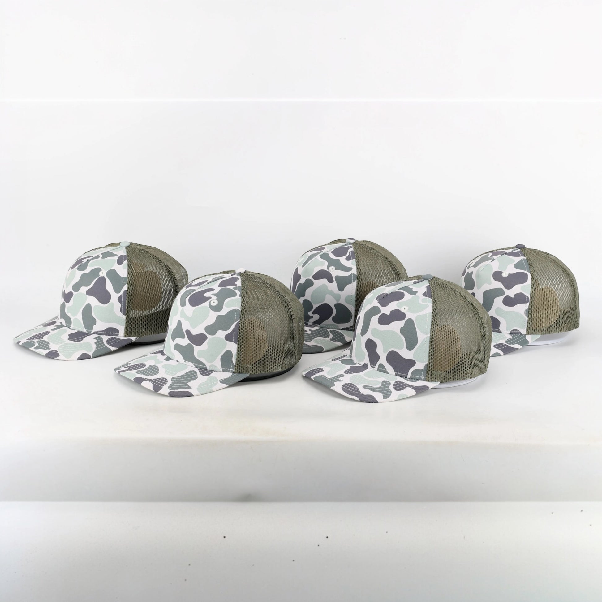 Duck Camo Trucker Hat Marsh Creeper Sage  Von Burton Supply