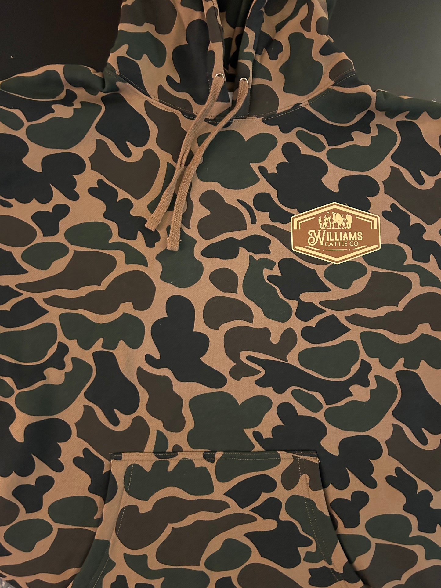 Custom Vintage Camo Hoodie Pullover Independent Trading Co.