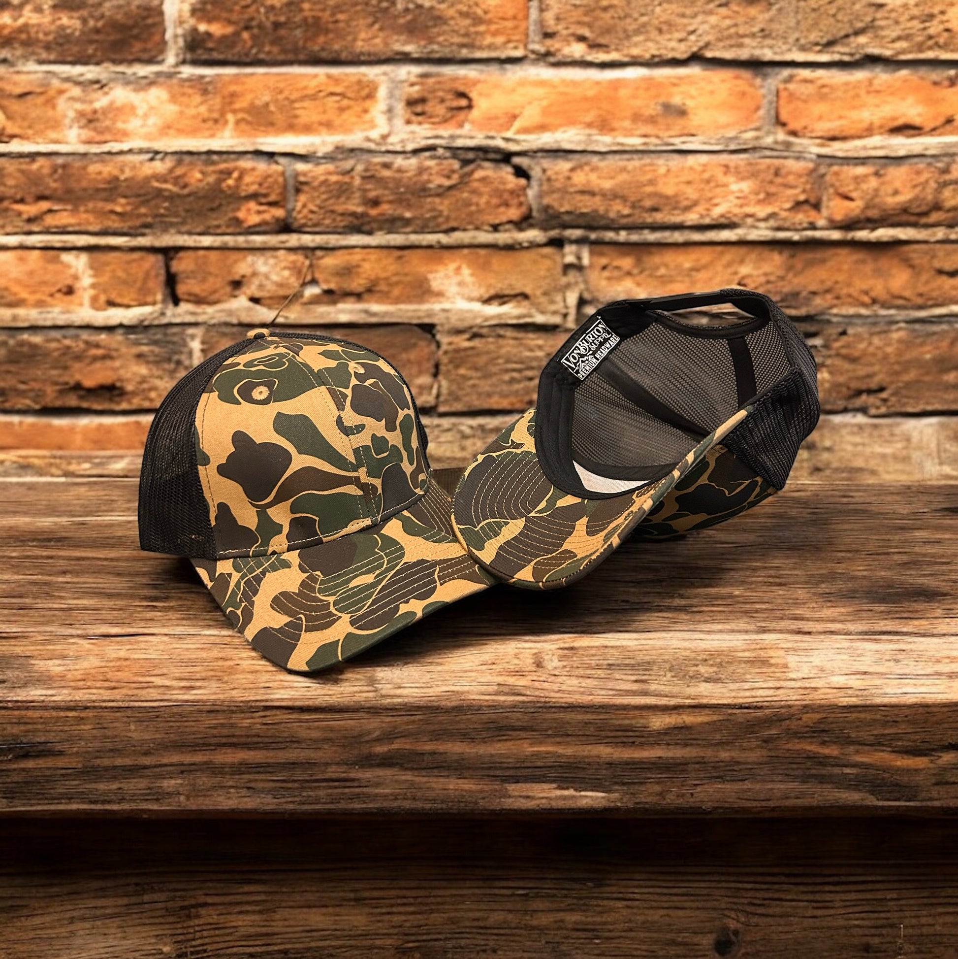 Platte River Retro Duck Camo Trucker Hat Duck Camo Hat Von Burton Supply