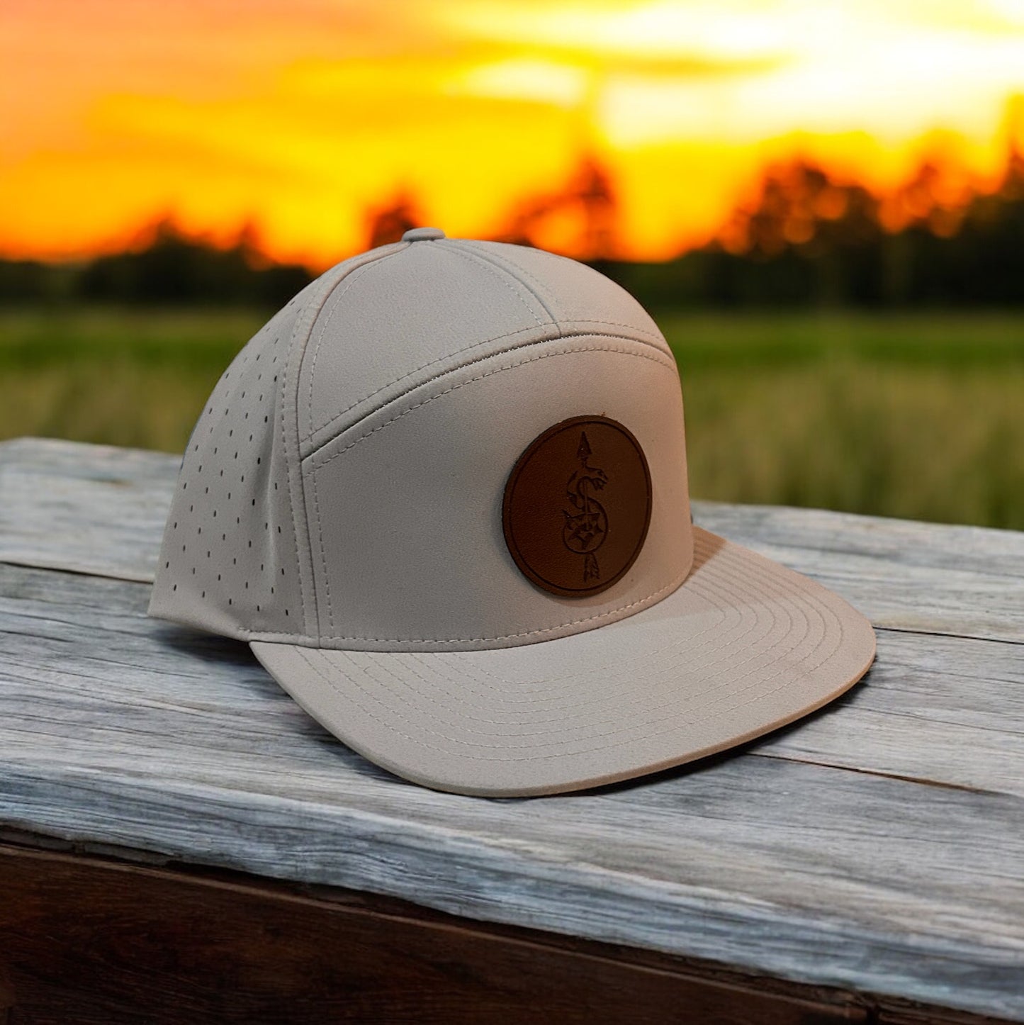 Richardson 169 7 Panel Leather Patch Hats Richardson
