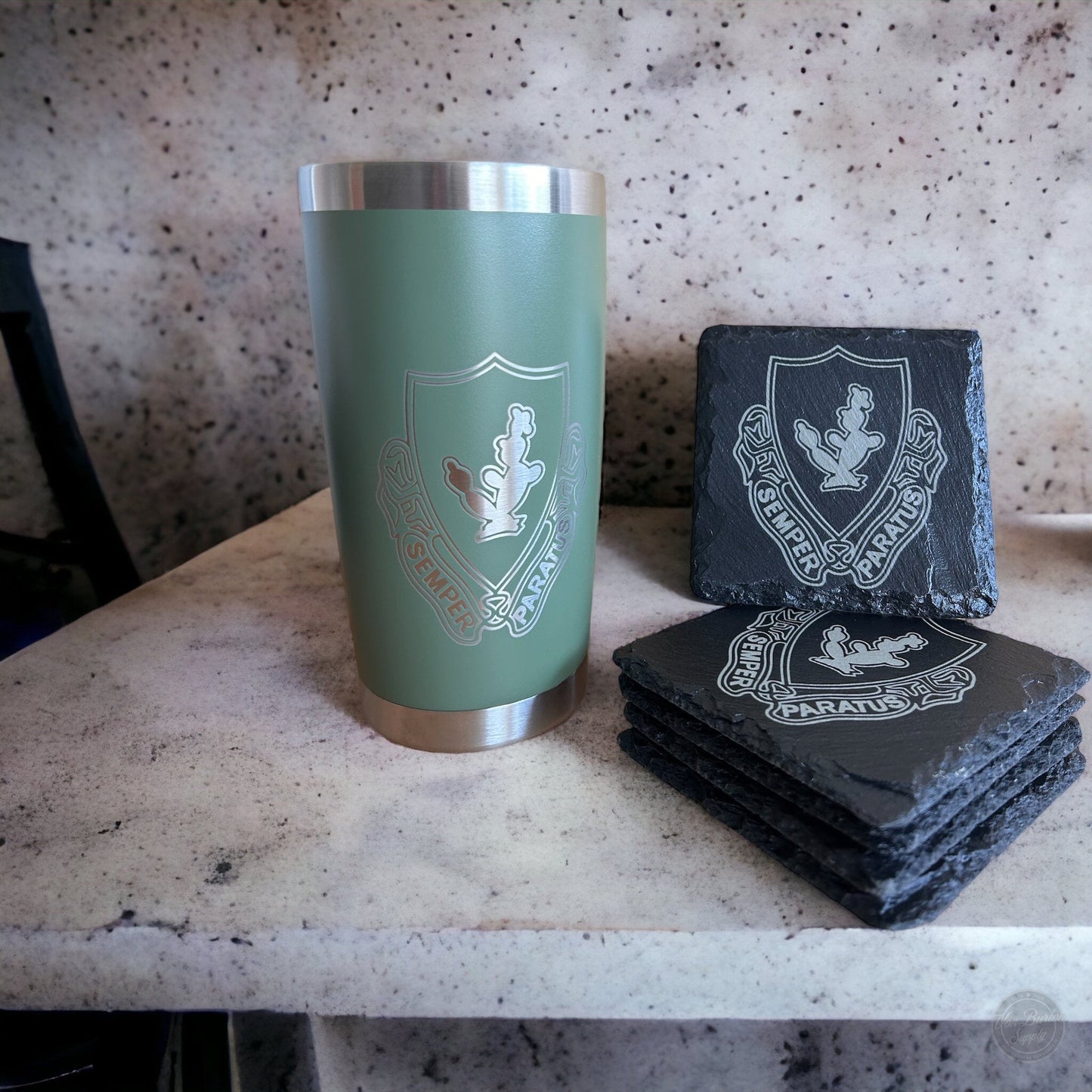 Custom Engraved 20 oz Tumblers Von Burton Supply