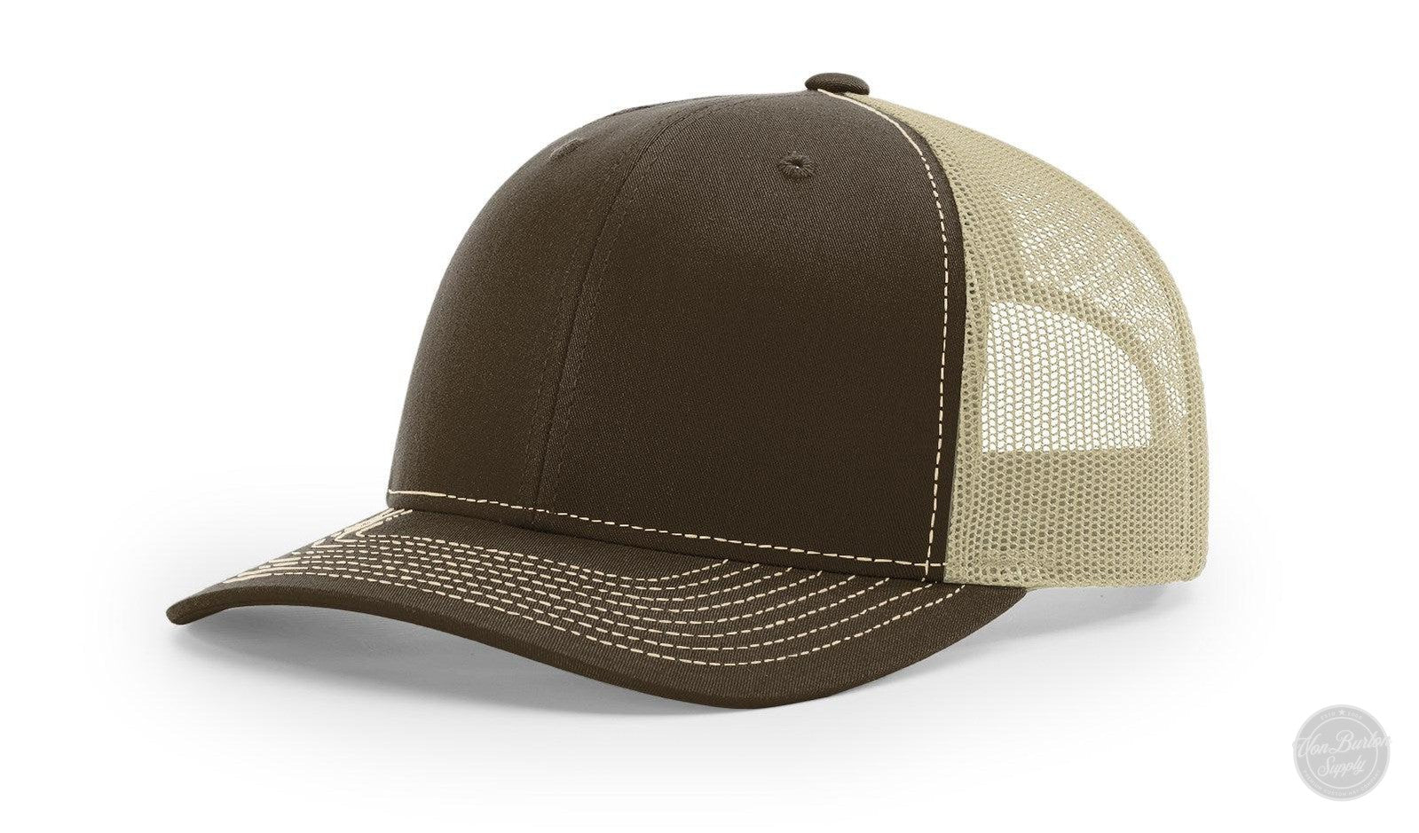 Richardson 112 Custom Leather Patch Hats Hat Richardson Brown/Khaki