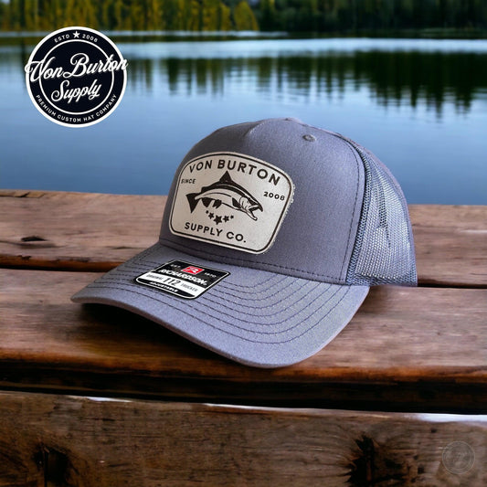 Richardson 112 FP Leather Patch Hat Hat Von Burton Supply