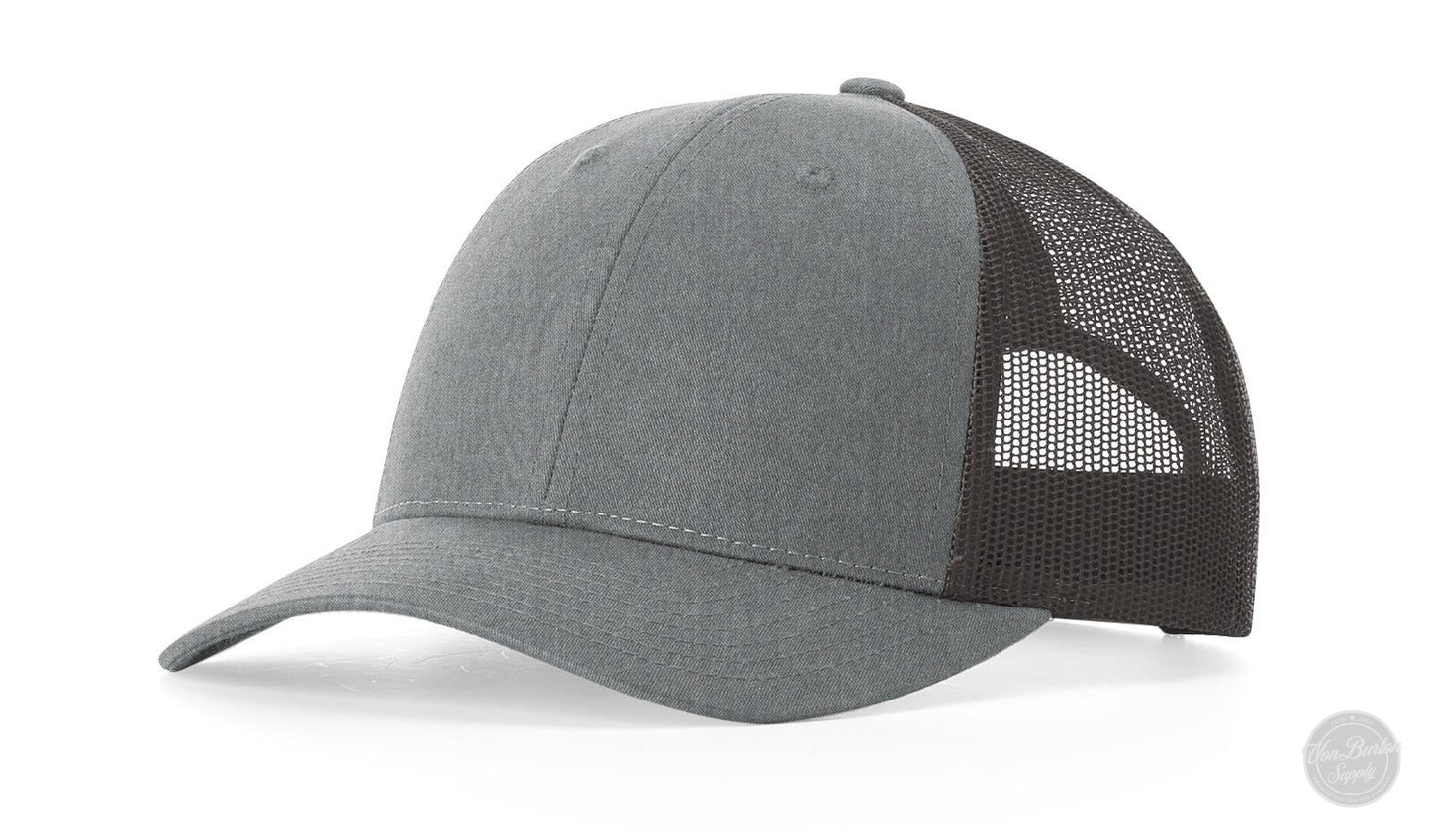 Richardson 115 LP Leather Patch Hat Richardson 115 LP Richardson Heather Grey/Charcoal