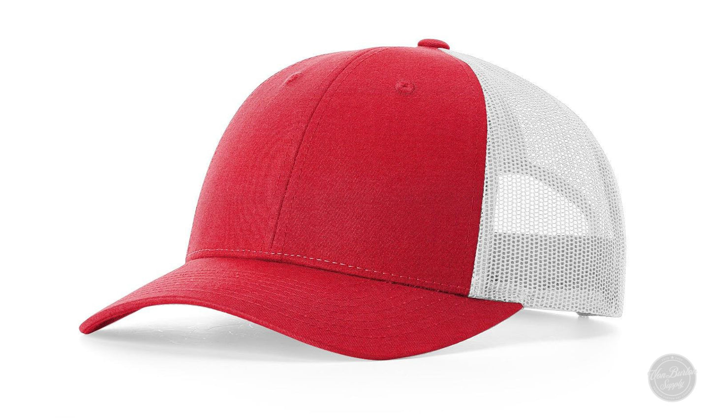Richardson 115 LP Leather Patch Hat Richardson 115 LP Richardson Red Heather/Gey
