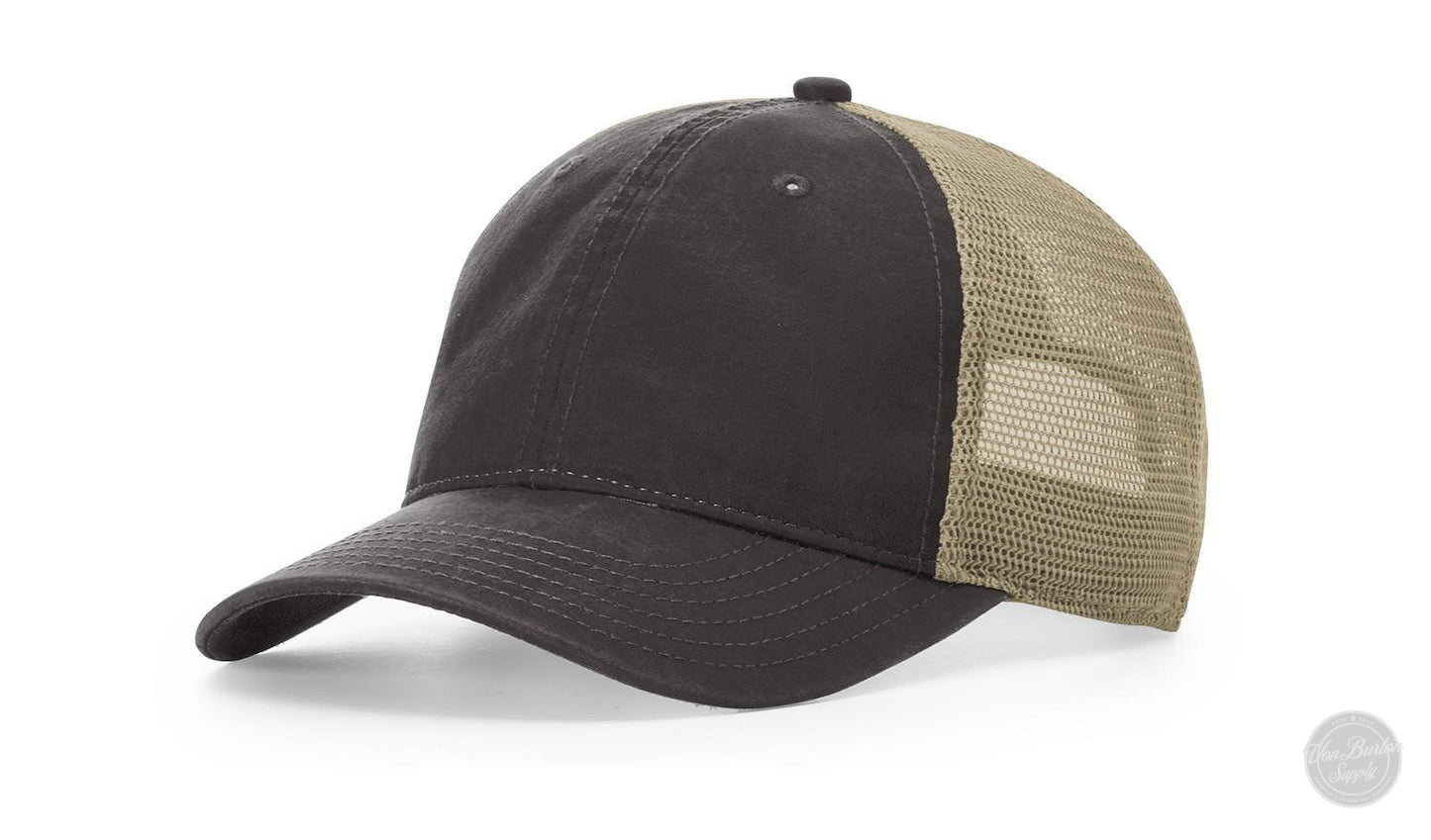 Richardson 211 Leather Patch Hats Von Burton Supply Brown/Khaki