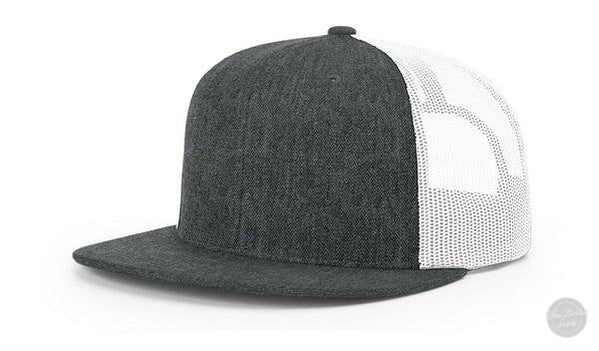 Richardson 511 Leather Patch Hat Hat Richardson Charcoal/White
