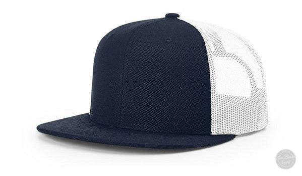 Richardson 511 Leather Patch Hat Hat Richardson Navy/White