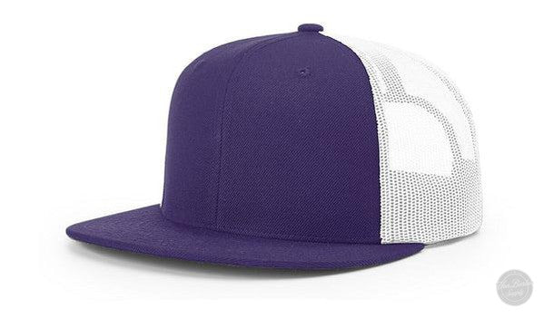 Richardson 511 Leather Patch Hat Hat Richardson Purple/White