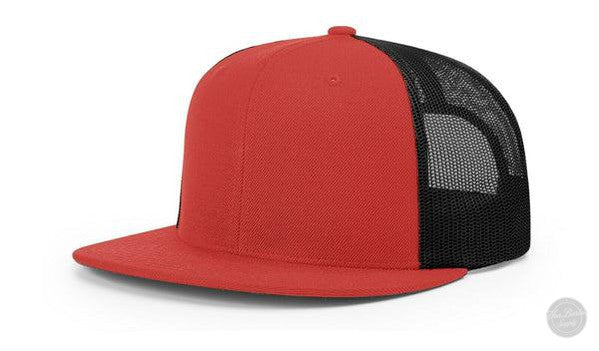 Richardson 511 Leather Patch Hat Hat Richardson Red/Black
