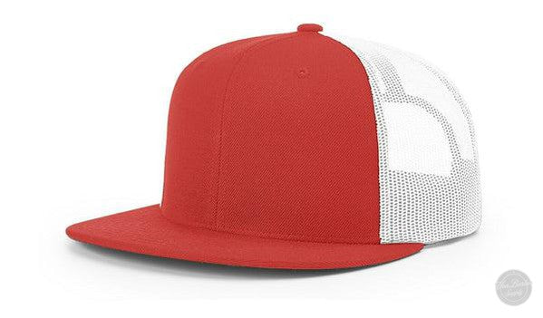 Richardson 511 Leather Patch Hat Hat Richardson Red/White