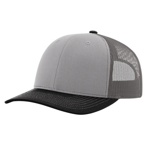 Richardson 112 Custom Leather Patch Hats Hat Richardson Gray/Charcoal/Black