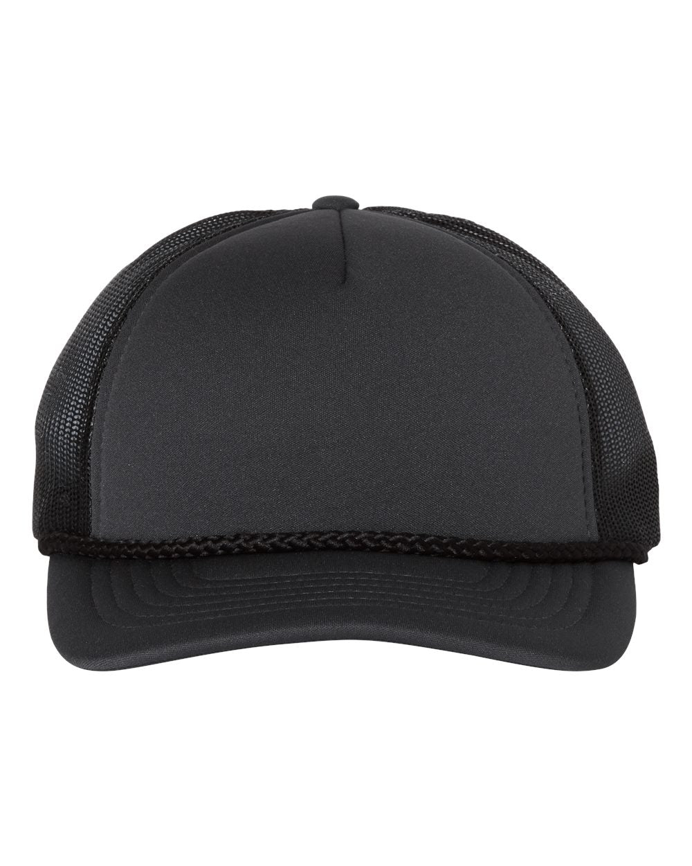 Richardson 213 LP Foamie Leather Patch Hat Hat Richardson Charcoal/Black