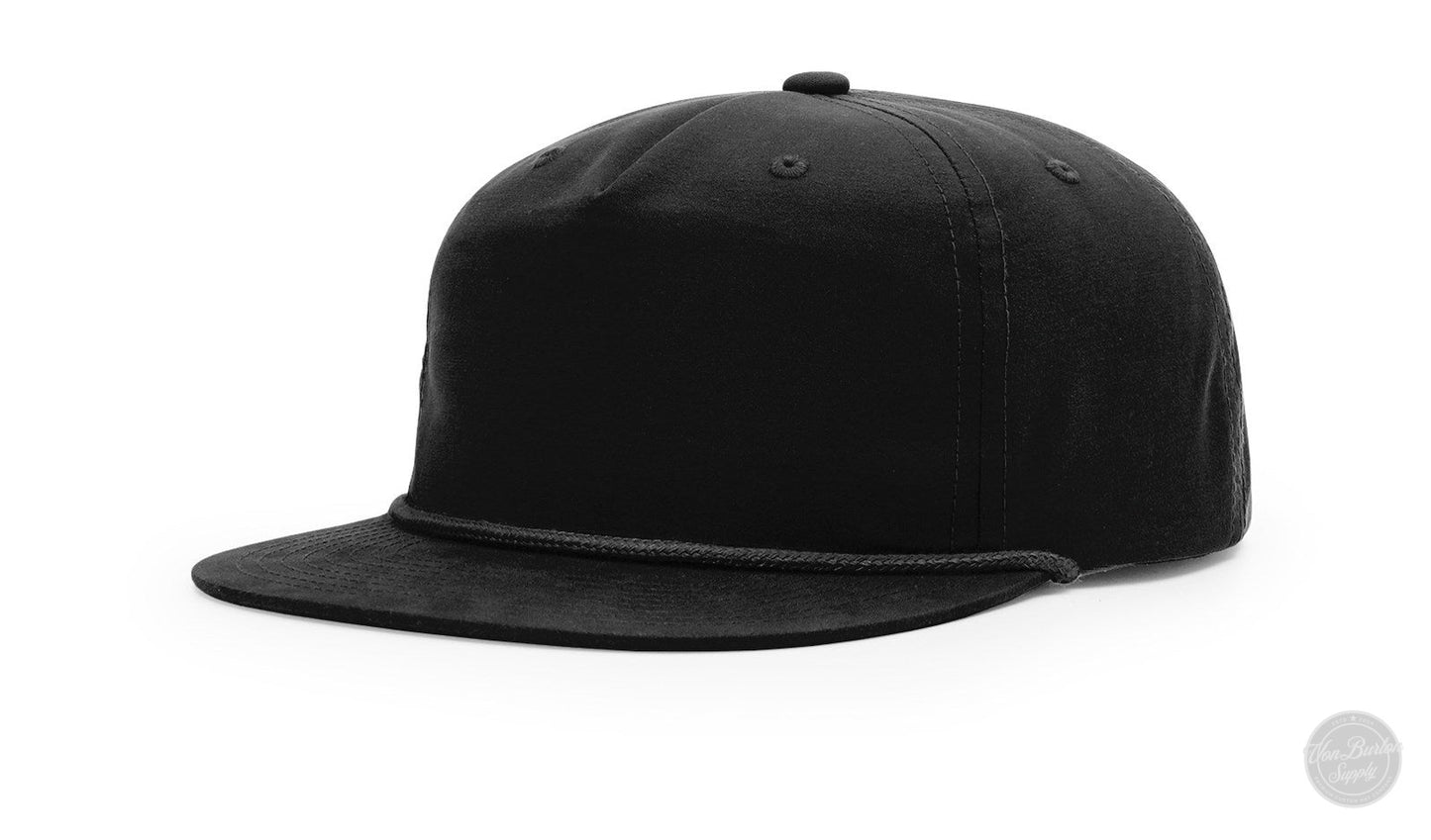 Richardson 256 Umpqua Rope Leather Patch Hat Hat Richardson Black