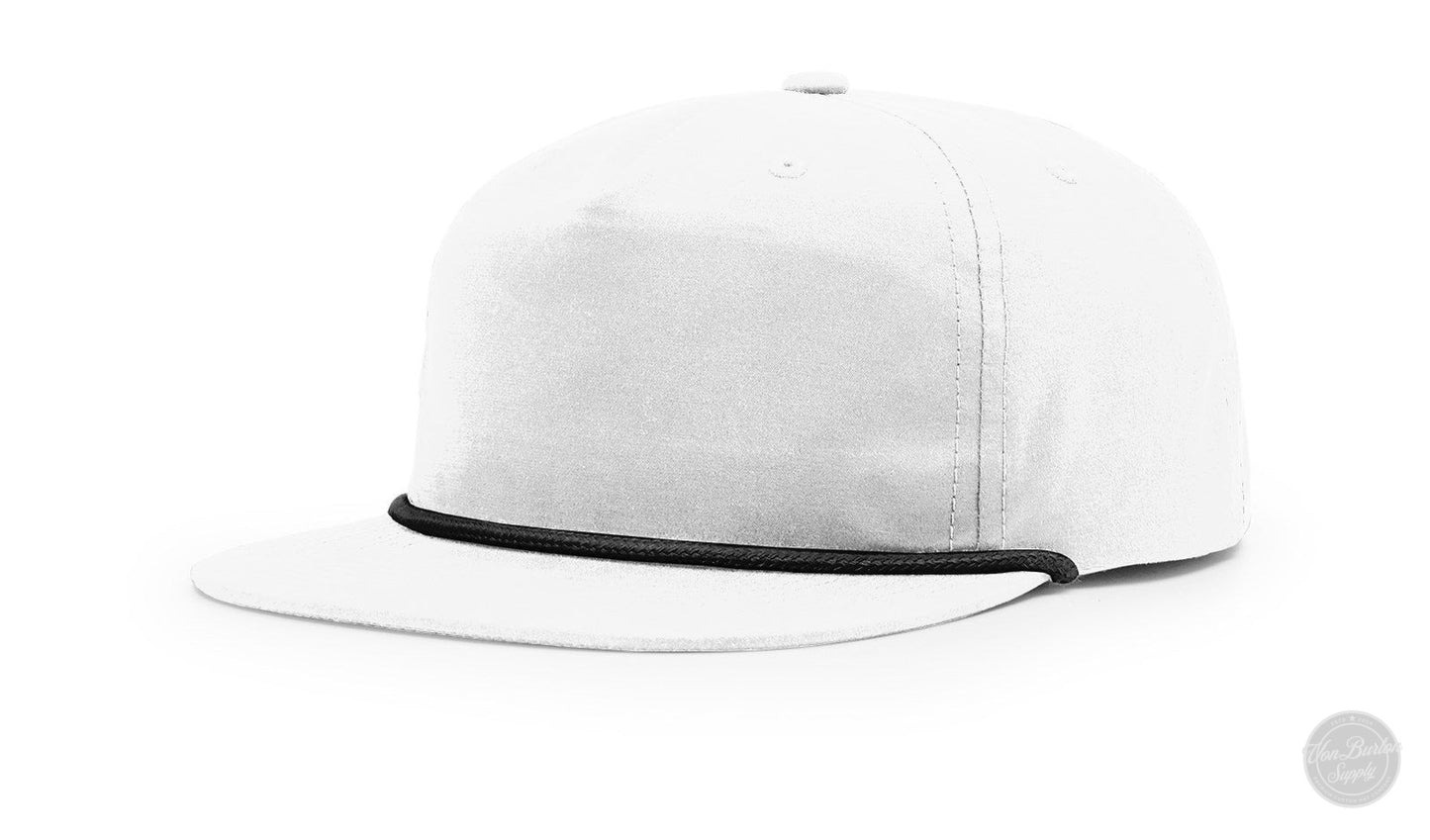 Richardson 256 Umpqua Rope Leather Patch Hat Hat Richardson White
