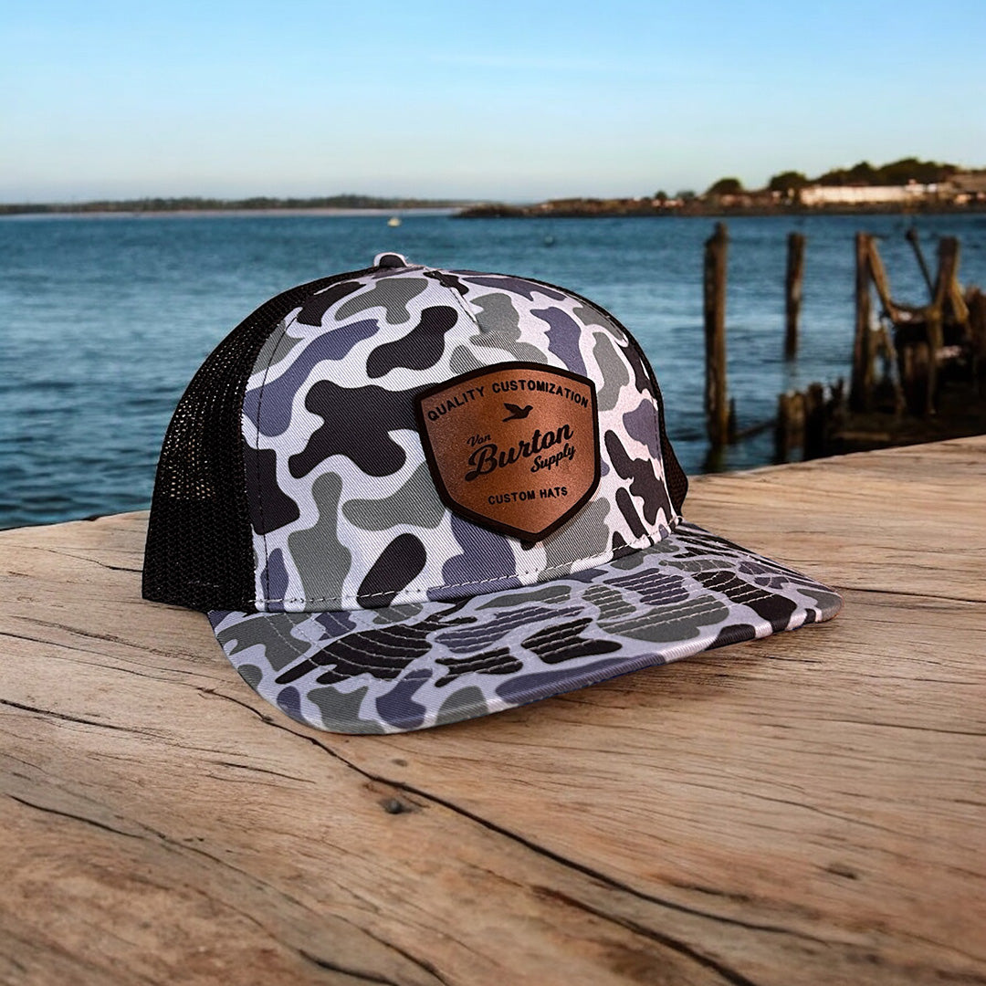 Classic Duck Camo Saltwater Trucker Hat Camo Hat Von Burton Supply