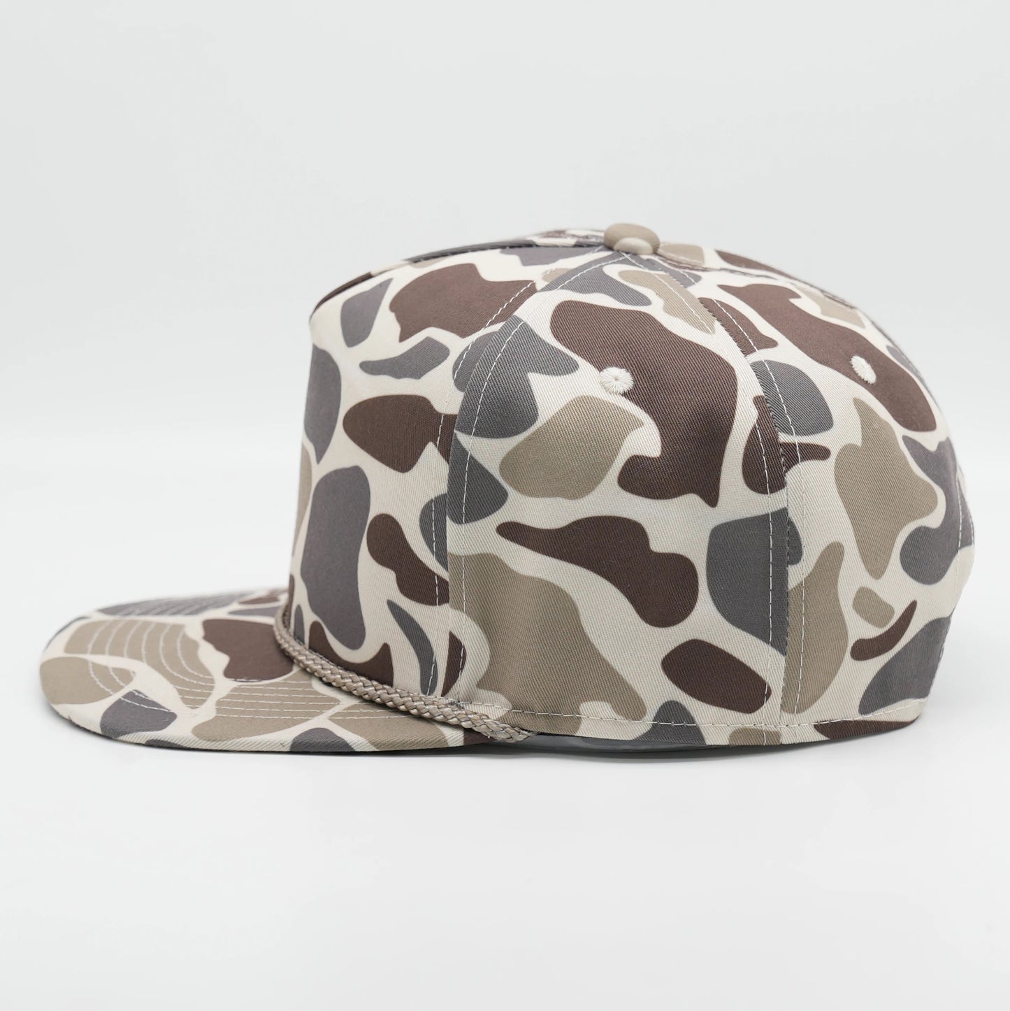Custom Steelhead Creeper Duck Camo Five Panel Rope Hat Camo Rope Hat Von Burton Supply