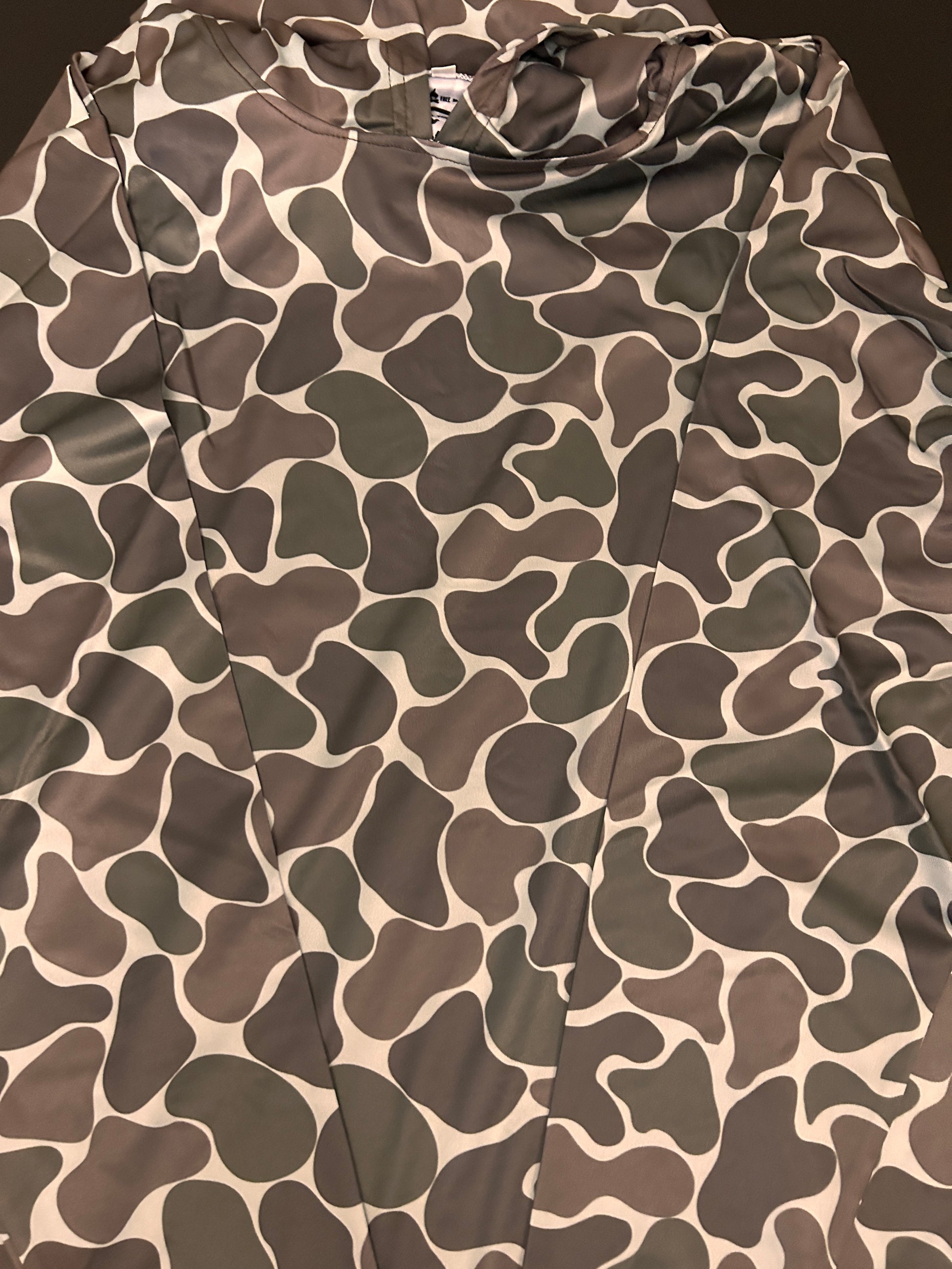 Stone Creeper  Duck Camo Longsleeve Hooded Shirt Duck Camo Long-sleeve Hooded Shirt Von Burton Supply