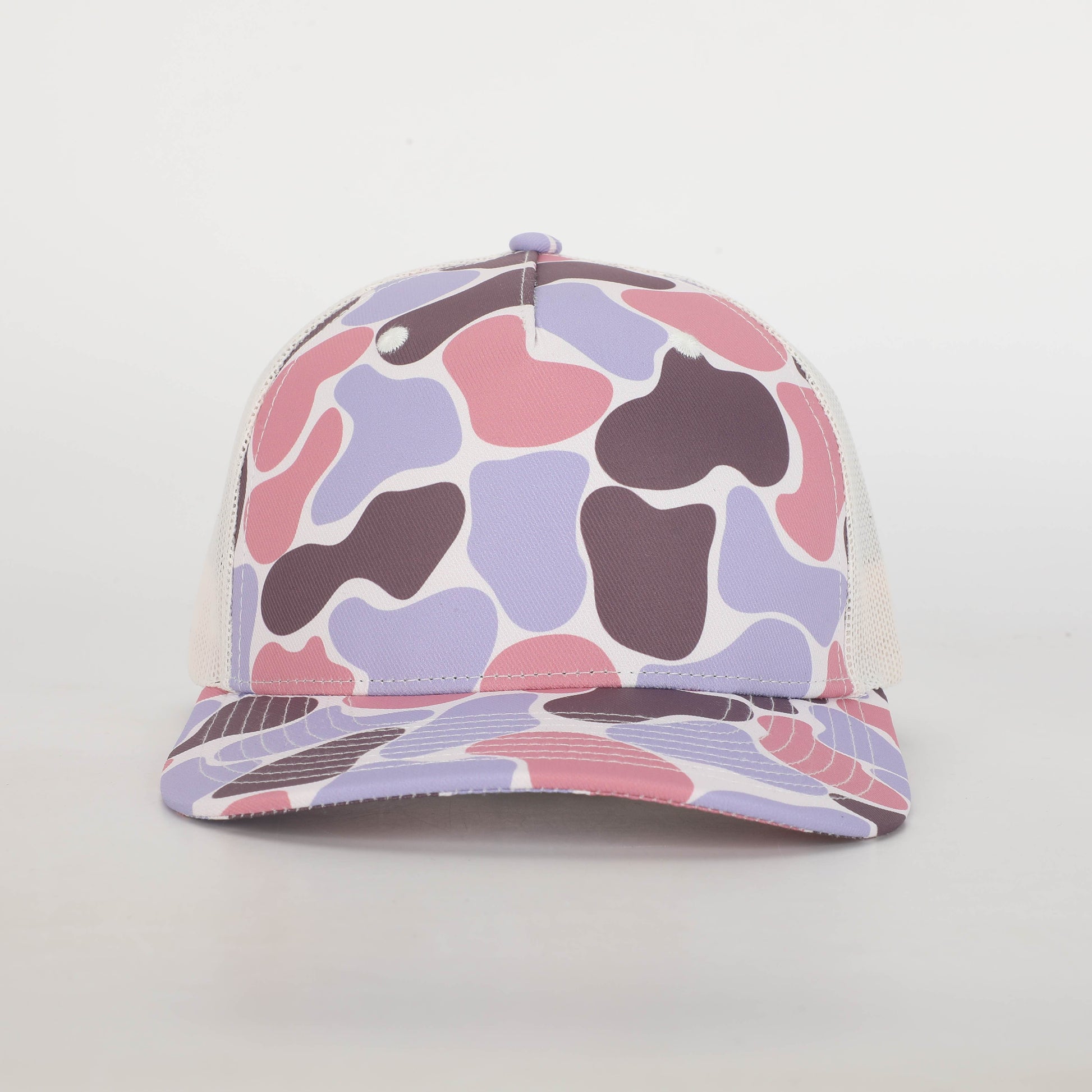 Coral Tide Creeper Duck Camo Five Panel Trucker Hat  Von Burton Supply