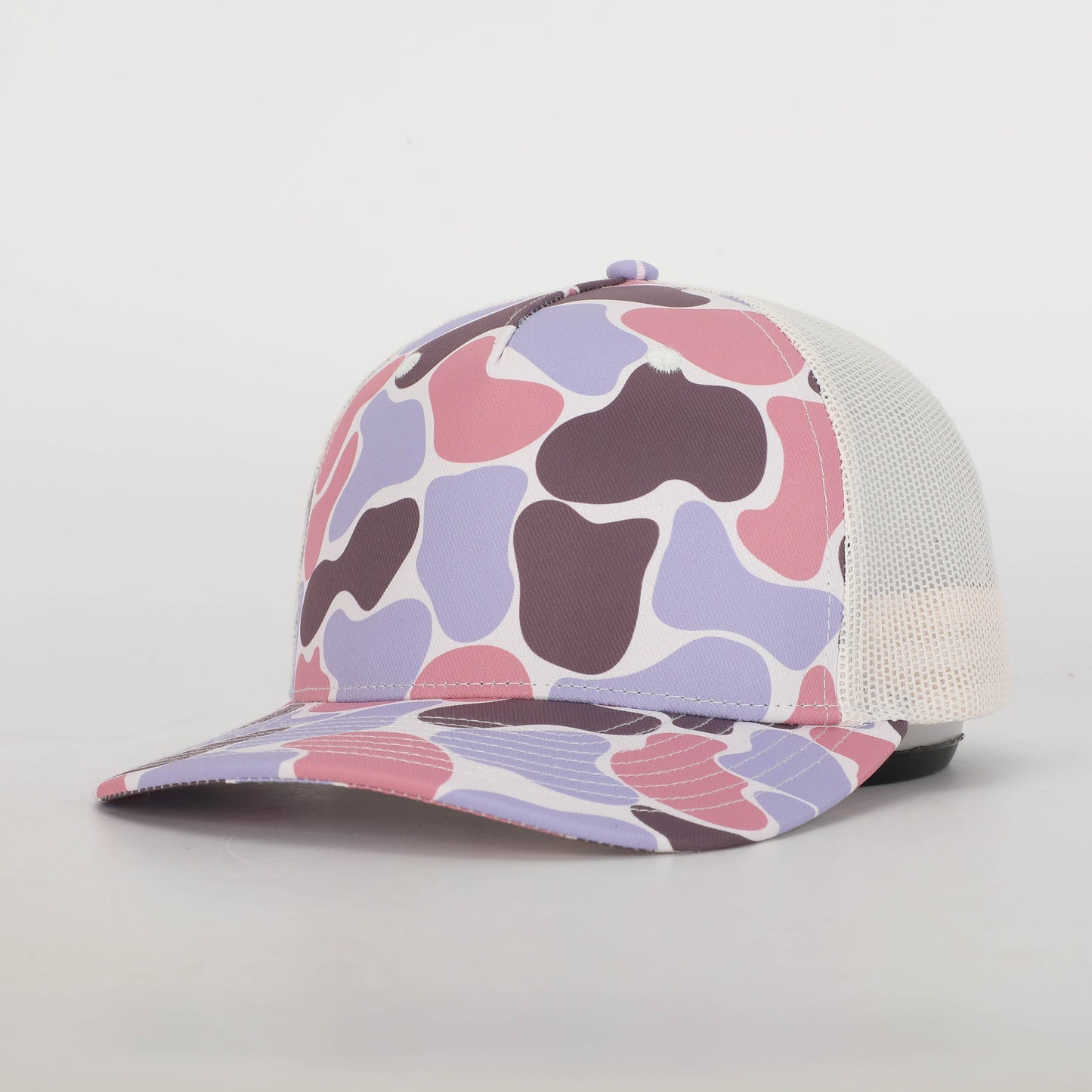 Coral Tide Creeper Duck Camo Five Panel Trucker Hat Von Burton Supply