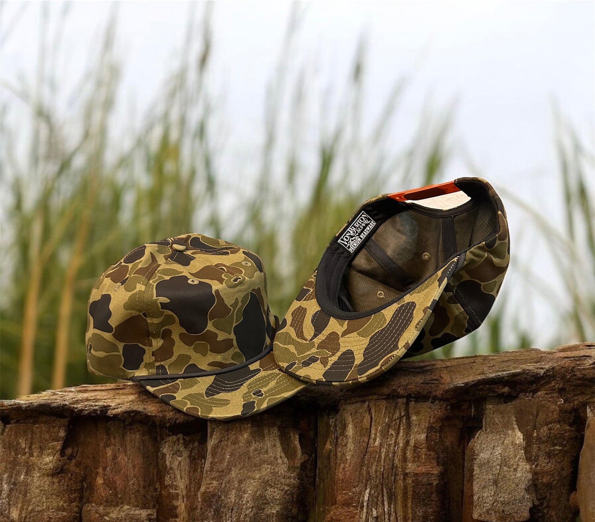 Vintage Duck Camo Rope Hat Platte River Camo Rope Hat Von Burton Supply